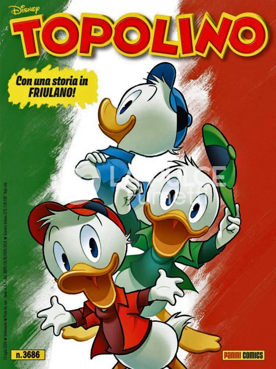 TOPOLINO LIBRETTO #  3686 - I DIALETTI - VERSIONE FRIULI VENEZIA GIULIA (FRIULANO)