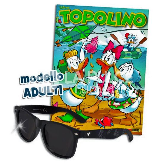 TOPOLINO LIBRETTO # 3687 + OCCHIALI DA SOLE DI TOPOLINO TAGLIA ADULTO